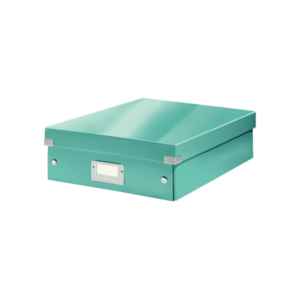 Boîte carton compartimentée multi usages avec couvercle Leitz