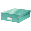 Boîte carton compartimentée multi usages avec couvercle Leitz