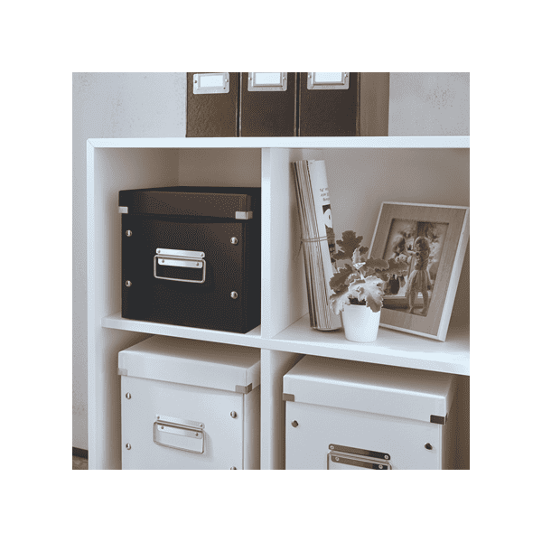 Boîte de rangement Cube en Carton Solide Taille Moyenne Leitz