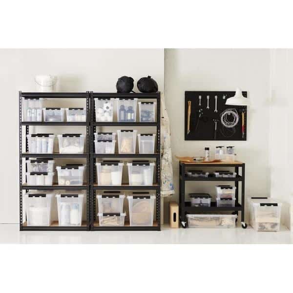 Boîte De Rangement Roulante Haute Capacité - Design Minimaliste, Roues Multidirectionnelles, Pour Livres, Chaussures, Fournitures