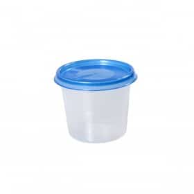 Pot rond en plastique transparent 400ml avec son couvercle vissant - Pots -  topflacon