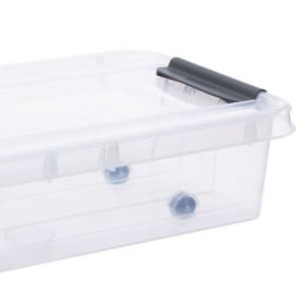 Boîte de rangement sous lit 31 litres à roulettes ProBox PLAST TEAM
