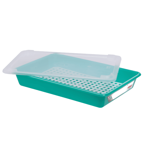 Bac Alimentaire Inox 316 Avec Couvercle – 5900 Ml – Compatible Four, Micro-ondes, Congélation – 2 Sacs Silicone