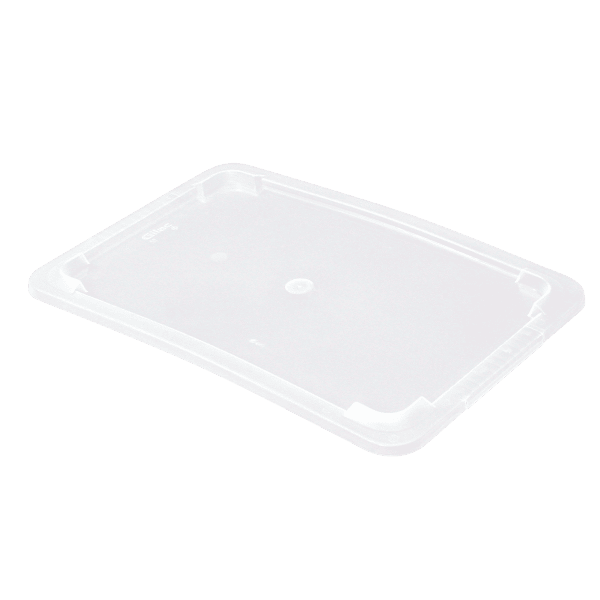 Couvercle transparent pour bac alimentaire plat 5 litres GILAC