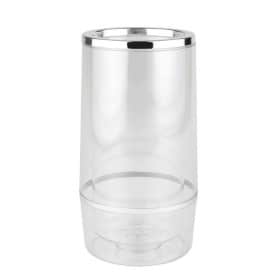 Rafraîchisseur de bouteille transparent isolant polystyrène