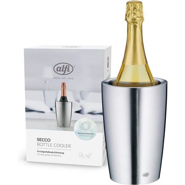 Rafraichisseur de bouteilles en acier inoxydable mat Alfi