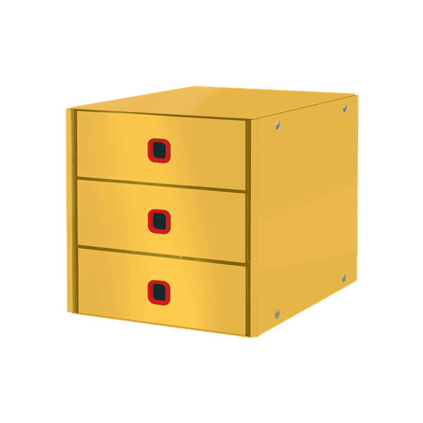 Bloc de classement en Carton robuste avec 3 tiroirs