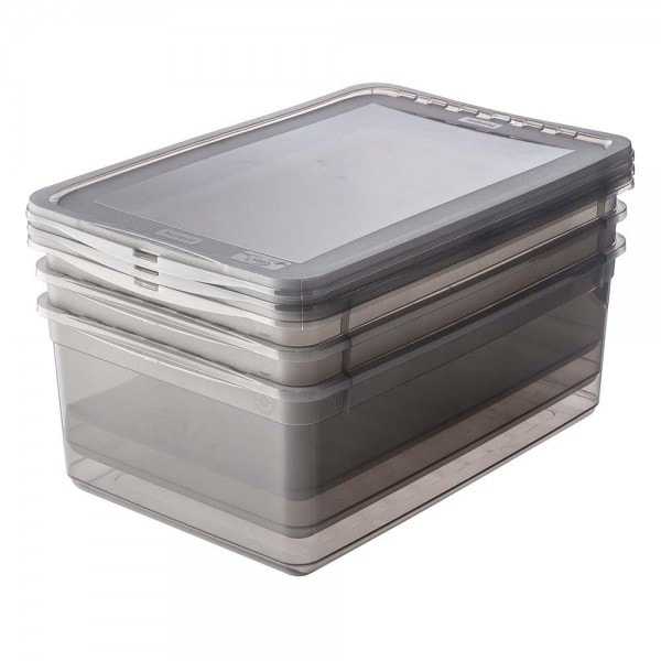 Lot de 3 boîtes de rangement Chaussures 11 litres