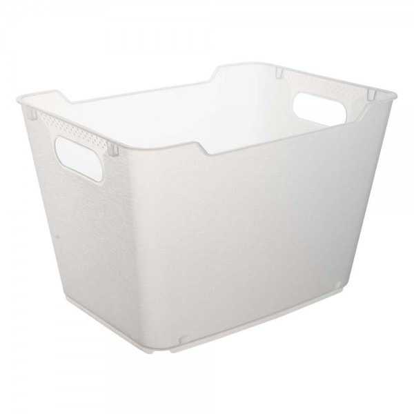 Panier de rangement design transparent 20 l