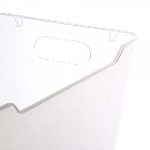 Panier de rangement design transparent 20 l