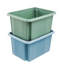 Bac de rangement élégant coloré 15 litres