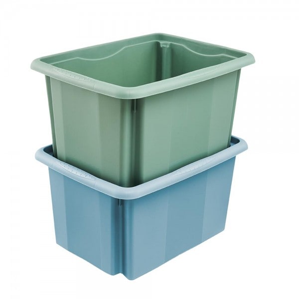 Bac de rangement élégant coloré 15 litres