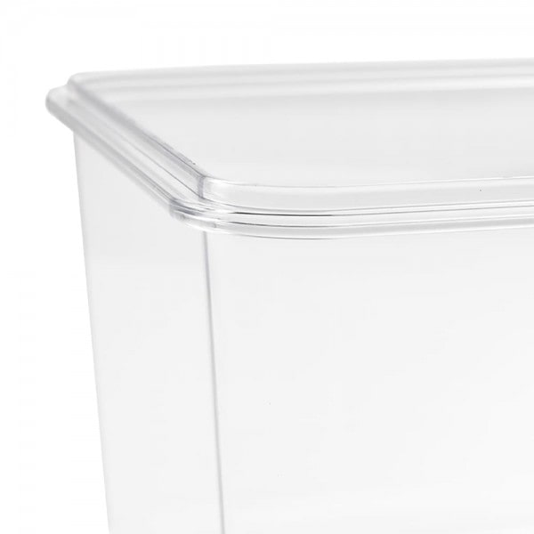 Boîte Transparente Carrée Incassable 1,7 litres