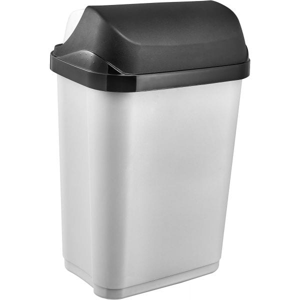 Poubelle plastique à couvercle coulissant 10 litres