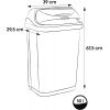 Poubelle plastique à couvercle coulissant 50 litres