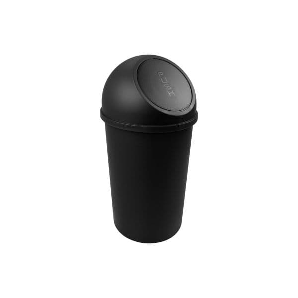 Poubelle en plastique à couvercle Push the flip 25 litres