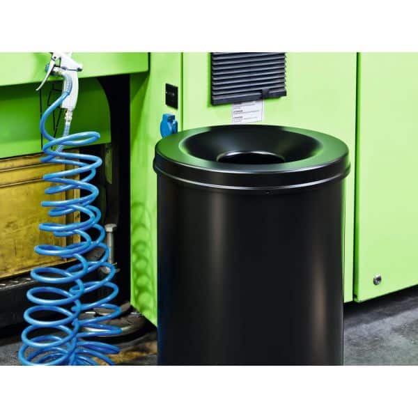 Corbeille à papier anti feu pour professionnels 60 litres