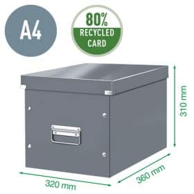 Cube de rangement en Carton avec couvercle Grand Format L
