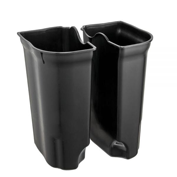 Poubelle à pédale 2 bacs pour tri 2 x 11 litres
