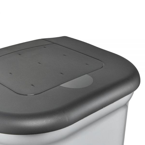 Poubelle à pédale 2 bacs pour tri 2 x 11 litres