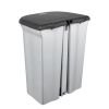 Poubelle à pédale 2 bacs pour tri 2 x 11 litres