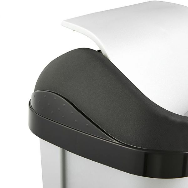 Poubelle plastique à couvercle basculant 10 litres