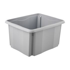 Bac de rangement gris en plastique recyclé 24 litres