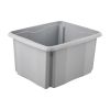 Bac de rangement gris en plastique recyclé 24 litres