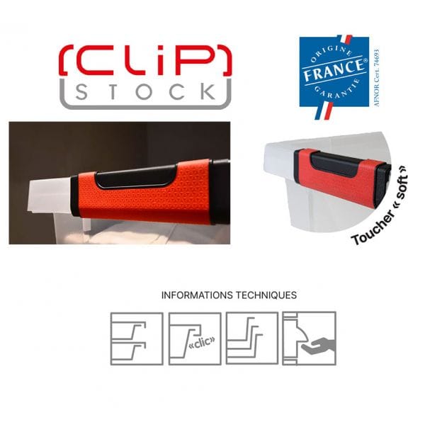 Boîte de rangement solide Clipstock 75 litres