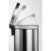 Poubelle ronde à pédale en acier inoxydable 5 litres