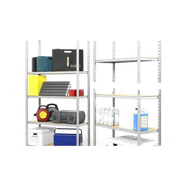 Rayonnage 5 Niveaux Kit Suivant H. 2m, L. 1,5m, P. 800 Epsiline