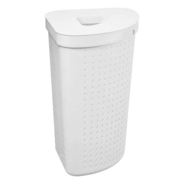 Grand Panier à linge d'angle en plastique 62 litres