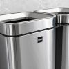Poubelle de tri sélectif en inox "the twin bin" 2 x 30 litres