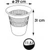 Poubelle à Papier en plastique type Corbeille 11,5 litres
