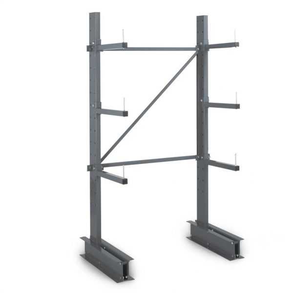 Rayonnage Cantilever léger 4 nvx 1 côté H. 2m x L.1m x P.800