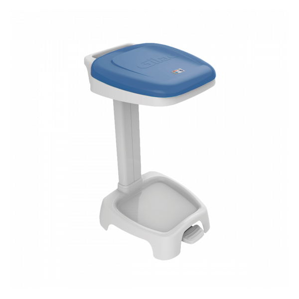 Support sac 120 L + couvercle Gilactiv® bleu