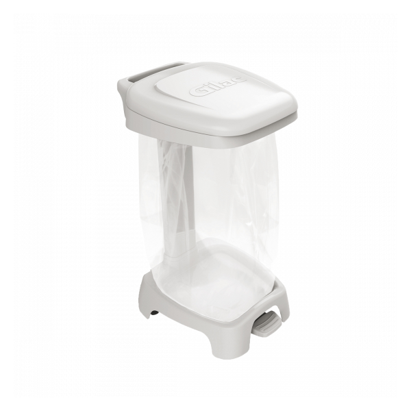 Support sac 120 L + couvercle blanc