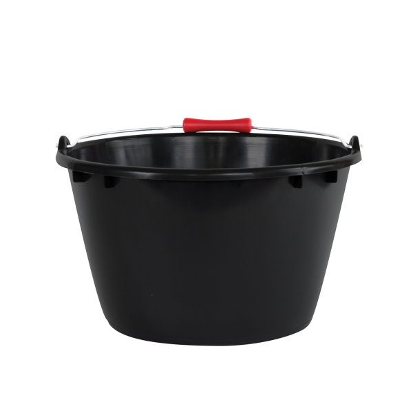 Seau rond éco-durable 15L - Poignée ergonomique - noir