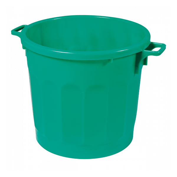 Poubelle ronde tri sélectif 75 L - vert