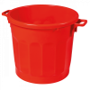 Poubelle ronde tri sélectif 75 L - rouge