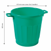 Poubelle ronde tri sélectif 50 L - vert