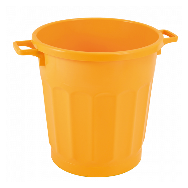 Poubelle ronde tri sélectif 50 L - jaune