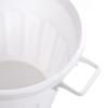 Poubelle ronde tri sélectif 50 L - blanc
