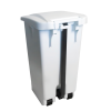Poubelle éco à pédale 60 L - couvercle blanc