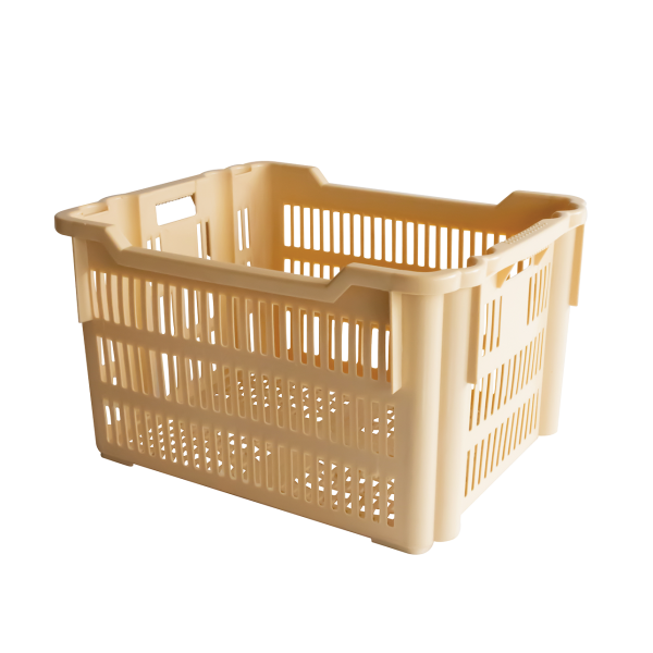 Manne à viennoiseries empilable et emboîtable 610 x 500 x 360 mm - 75 L - beige