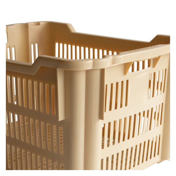 Manne à viennoiseries empilable et emboîtable 610 x 500 x 360 mm - 75 L - beige