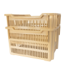 Manne à viennoiseries empilable et emboîtable 610 x 500 x 360 mm - 75 L - beige