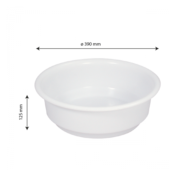 Cuvette ronde 9 L - blanc