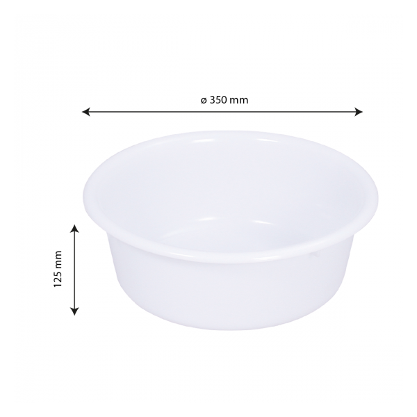 Cuvette ronde 7,5 L - blanc