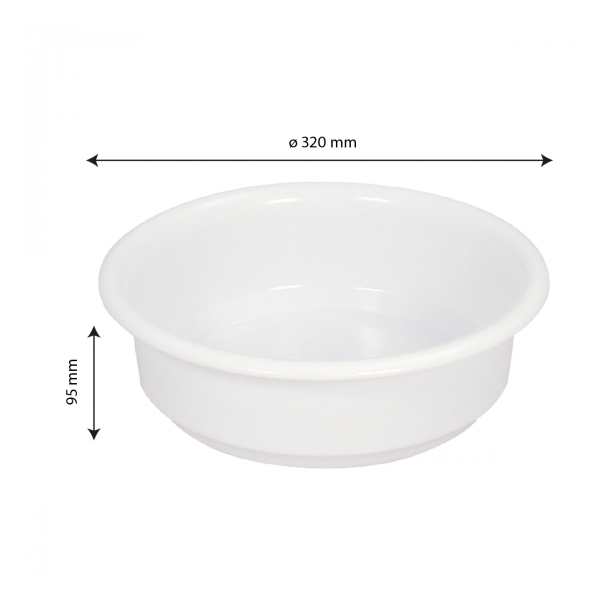 Cuvette ronde 4,5 L - blanc